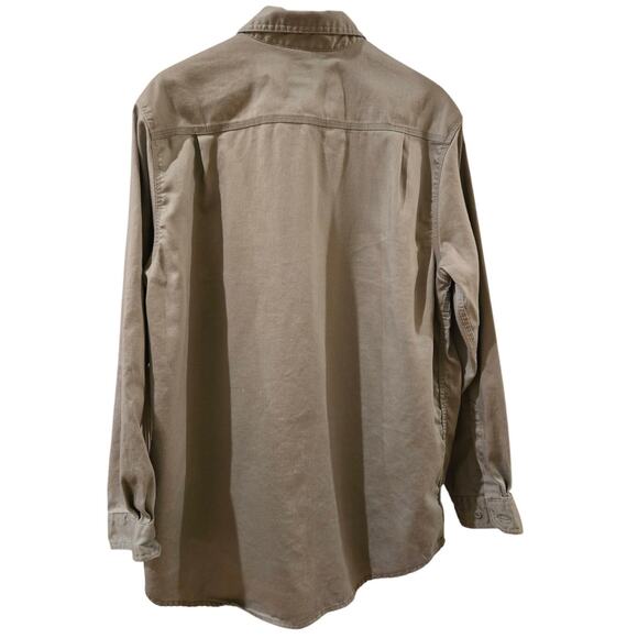 Carhartt FR Fire Resistant Shirt Gray Button Down Long Sleeve Men's XL - Picture 4 of 8